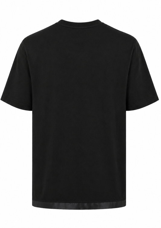 Prada Re-Nylon And Jersey Herren T-Shirt Schwarz