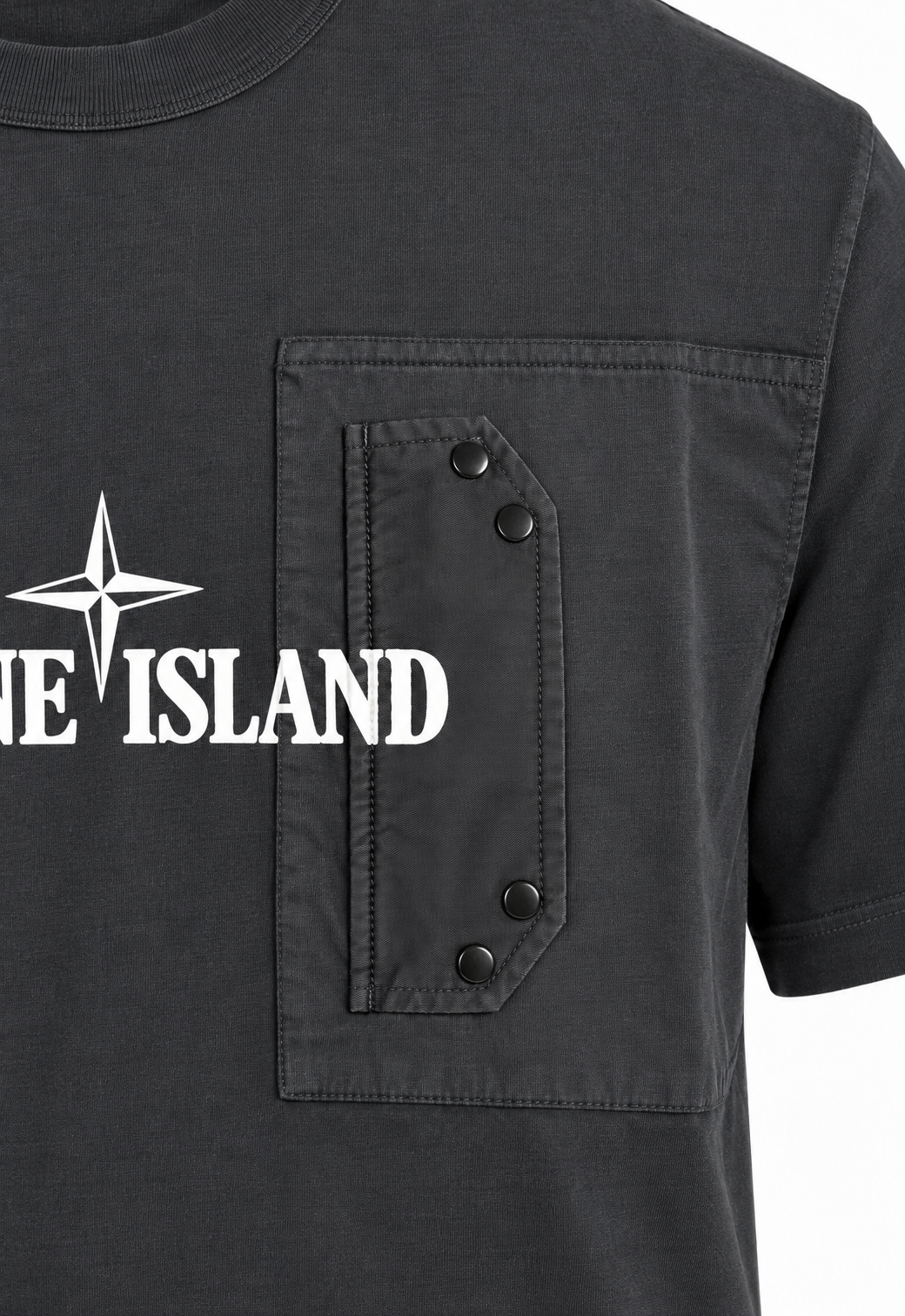 Stone Island Herren T-Shirt Schwarz