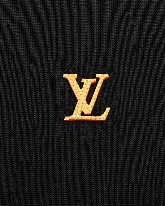 Louis Vuitton Herren Zip-Hoodie Schwarz "Zippered Hoodie With Signature"