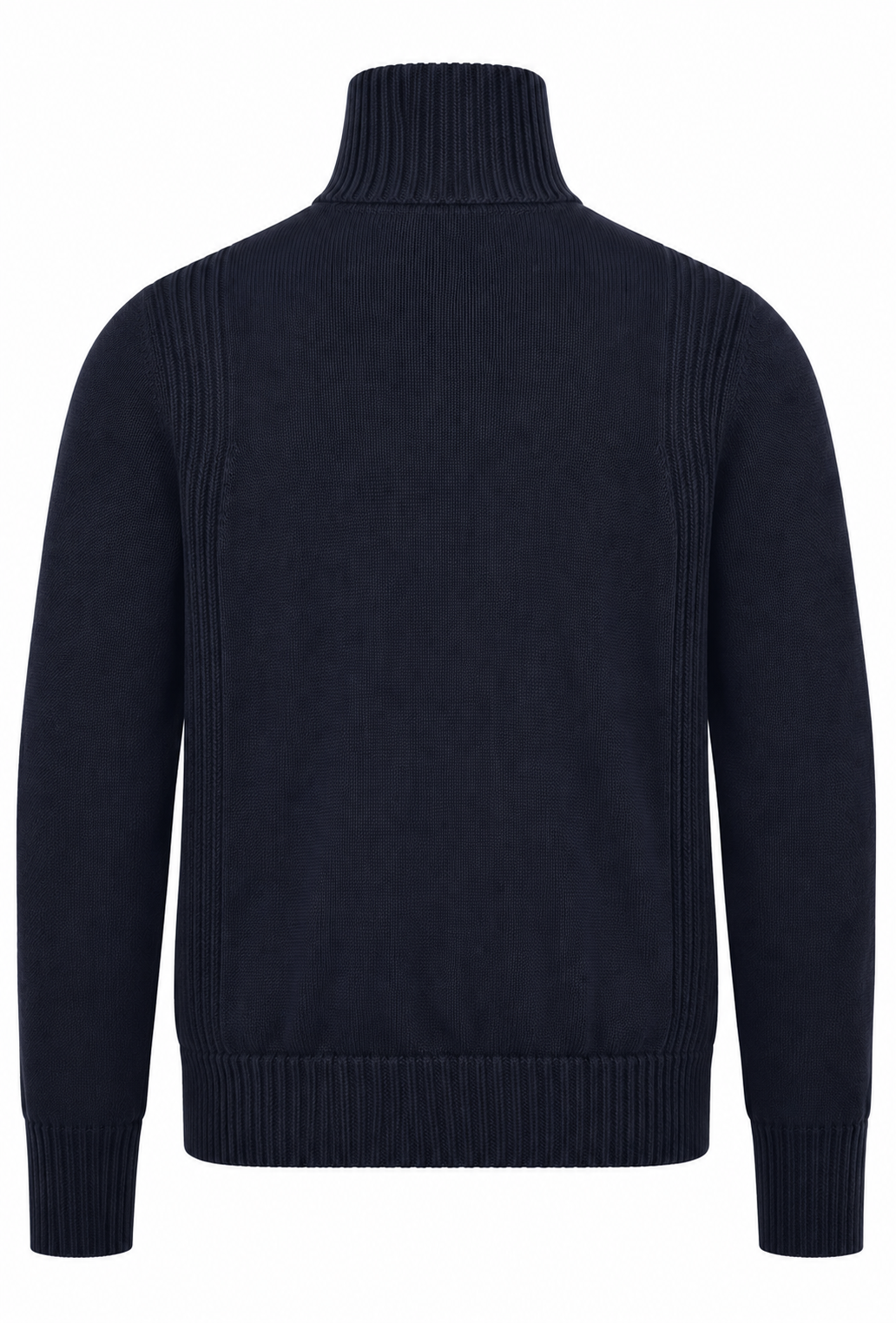 Moncler Herren Gefütterte Woll-Strickjacke mit Reißverschluss Blau