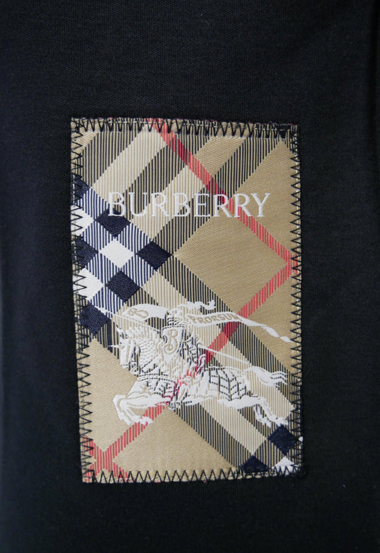 Burberry Herren T-Shirt Schwarz - Original Designer Marken Outlet - Salvin Store