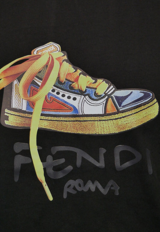 Fendi Herren T-Shirt Schwarz