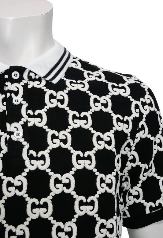 Gucci Herren Poloshirt Schwarz