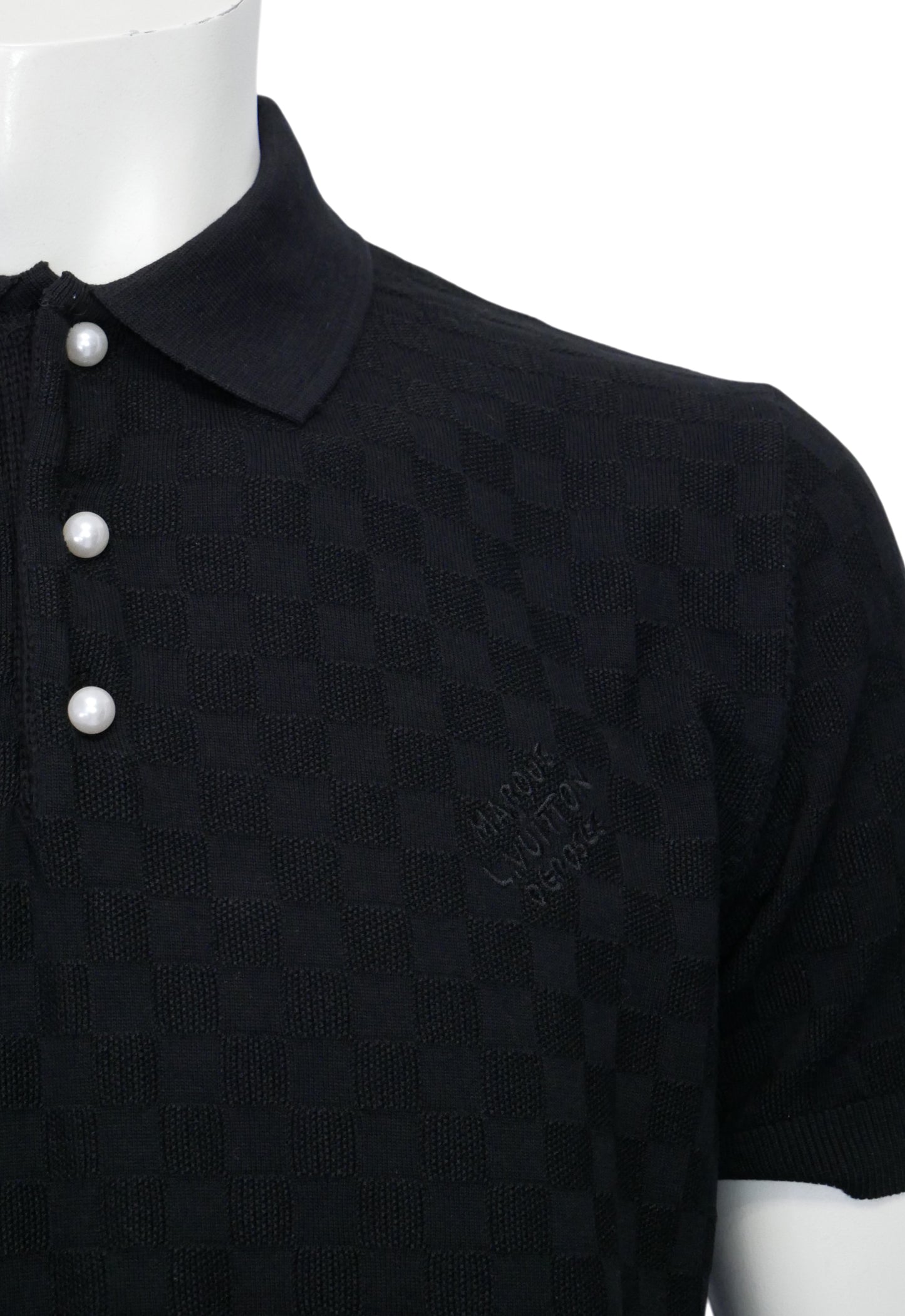 Louis Vuitton Herren Poloshirt Schwarz