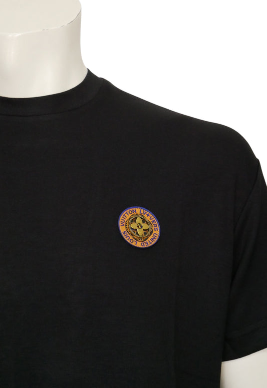 Louis Vuitton Herren T-Shirt Schwarz Stretch Baumwolle