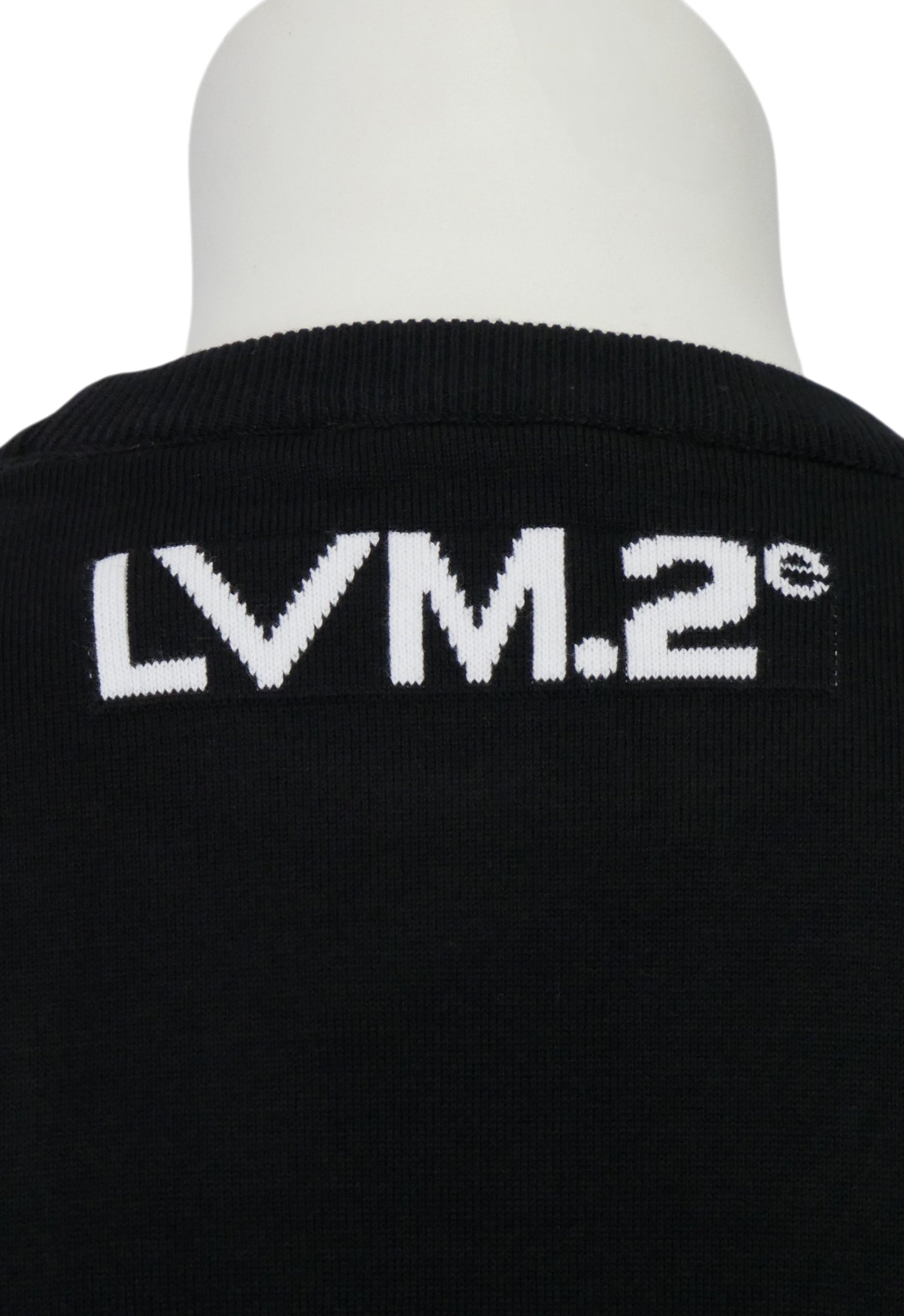 Louis Vuitton Herren Feinstrick T-Shirt Schwarz
