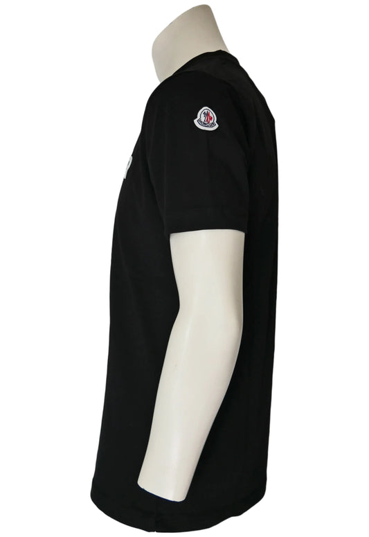 Moncler Herren T-Shirt Schwarz - Original Designer Marken Outlet - Salvin Store