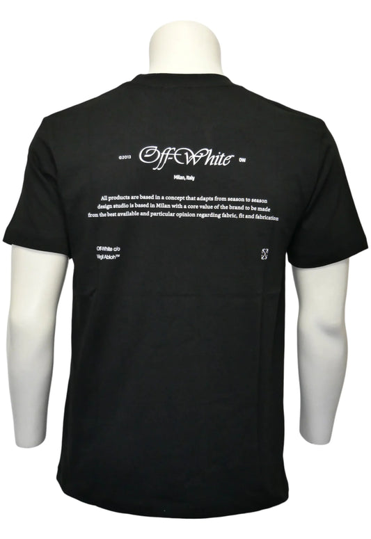 Off-White Herren T-Shirt Schwarz - Original Designer Marken Outlet - Salvin Store