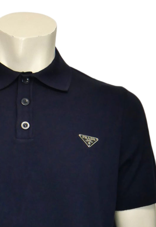Prada Herren Poloshirt Blau