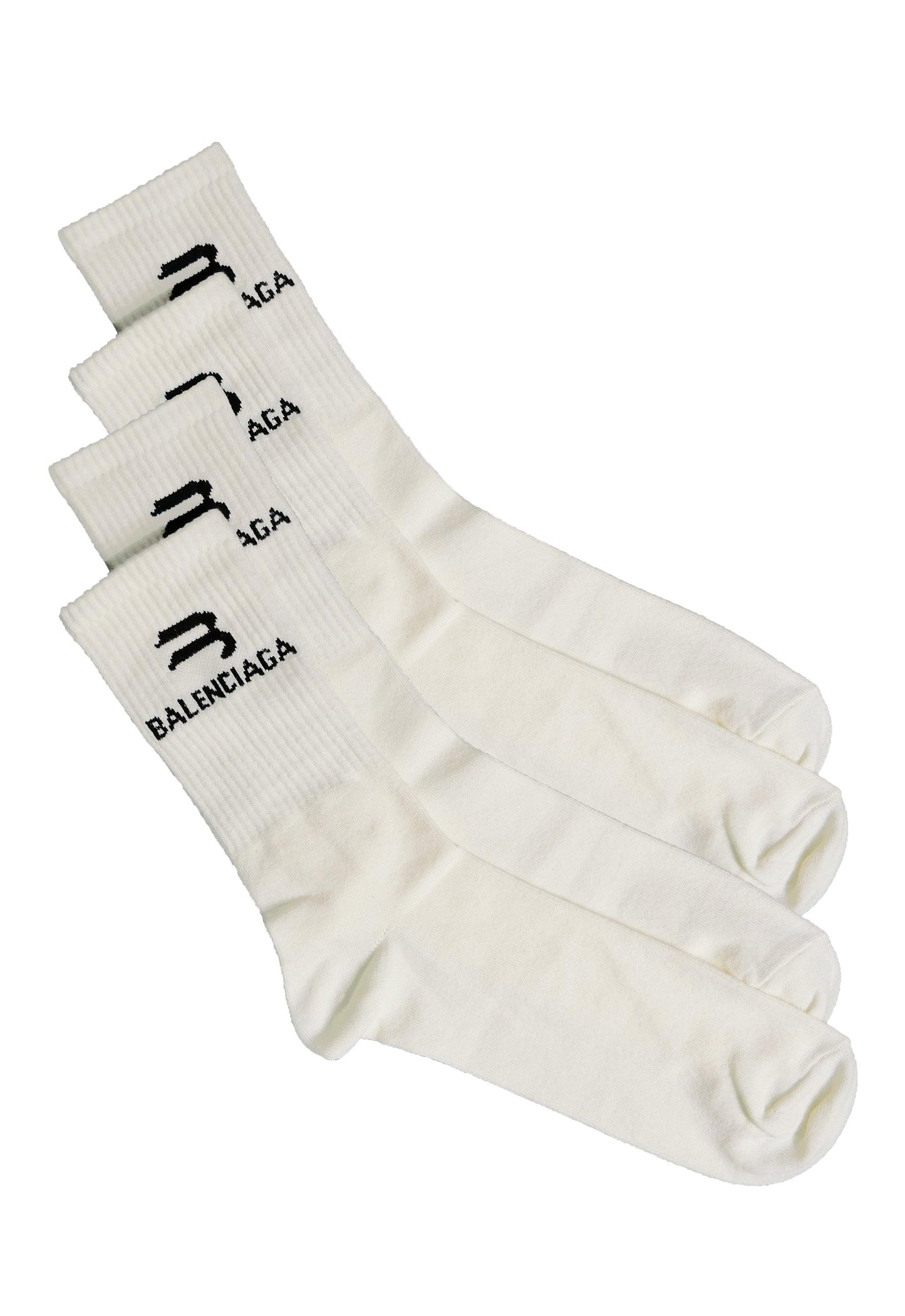 4 Paar Balenciaga Socken 40-46 - Original Designer Marken Outlet - Salvin Store