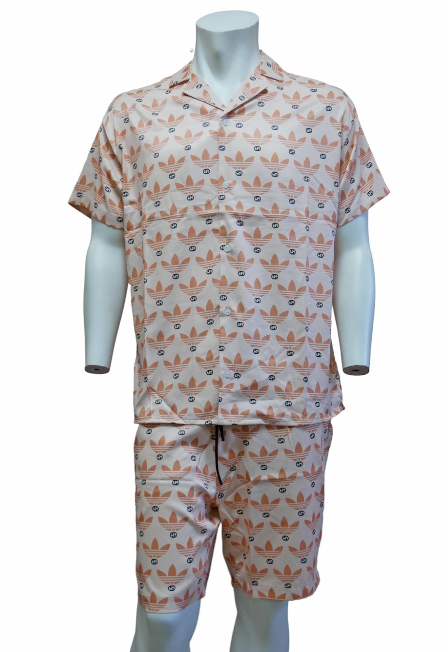 Gucci X Adidas Hemd & Short aus Seide - Original Designer Marken Outlet - Salvin Store