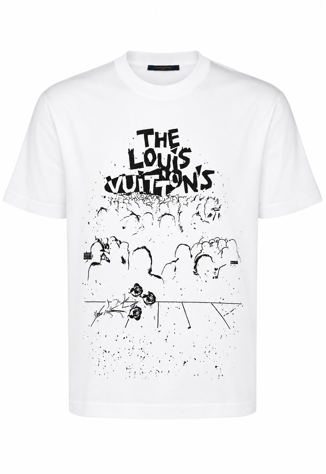 Louis Vuitton LV Concert Print Herren T-Shirt Weiß