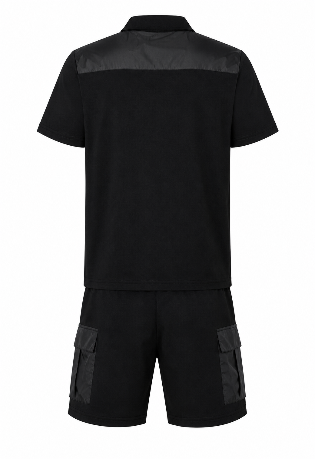 Prada Herren Kurzer Trainingsanzug Schwarz