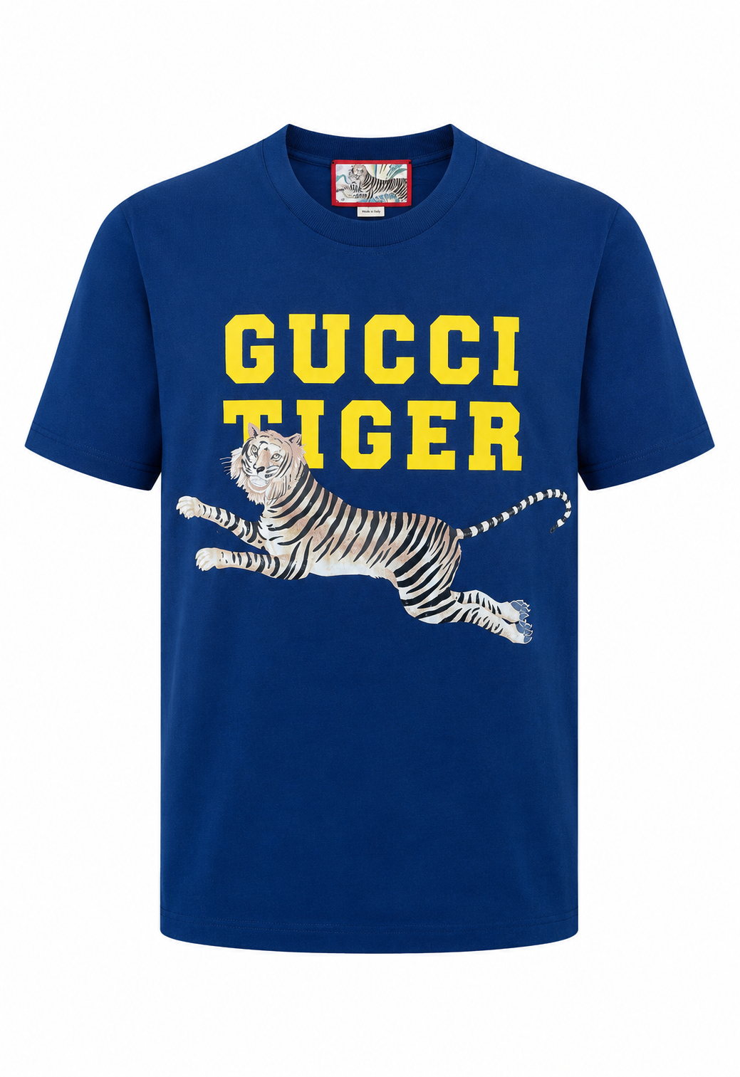 Gucci Tiger Herren T-Shirt Blau