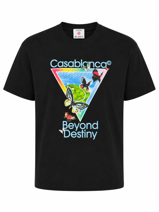 Casablanca Tennis Club Beyond Destiny Herren T-Shirt Schwarz