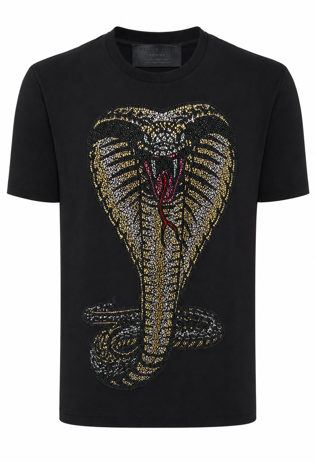 Philipp Plein The Snake Herren T-Shirt Schwarz