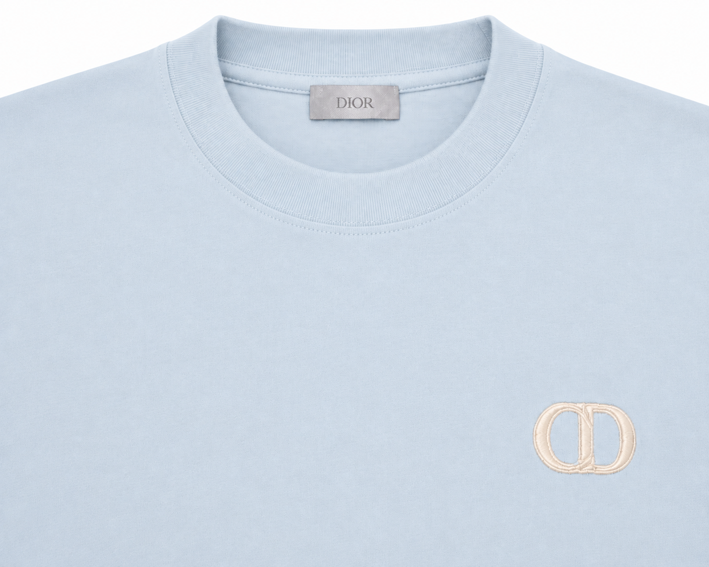 Dior Herren CD Icon T-Shirt Relaxed Fit Hellblau