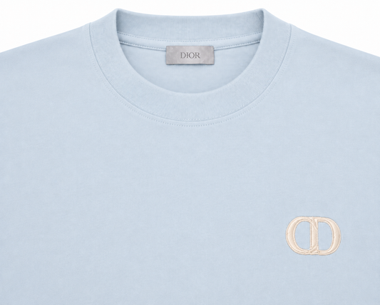 Dior Herren CD Icon T-Shirt Relaxed Fit Hellblau