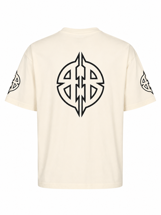 Balenciaga Herren Oversize T-Shirt Creme