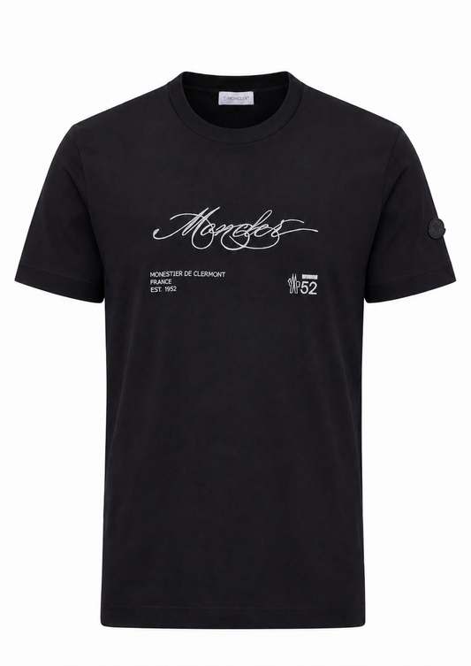 Moncler Herren T-Shirt Schwarz