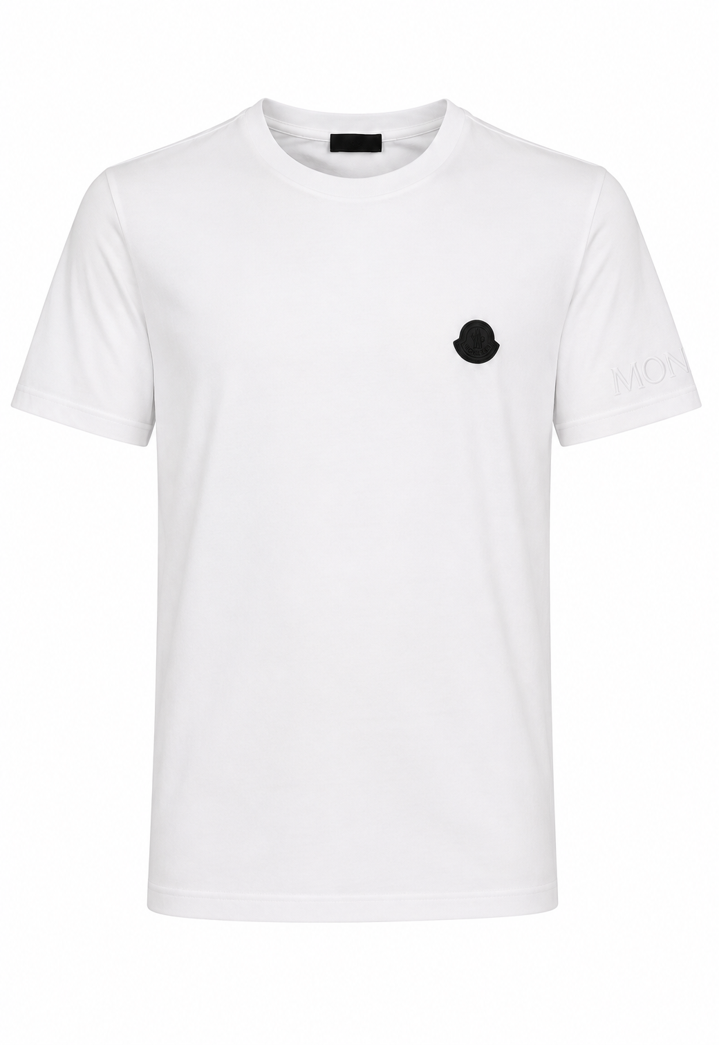Moncler Herren Logo T-Shirt Weiß