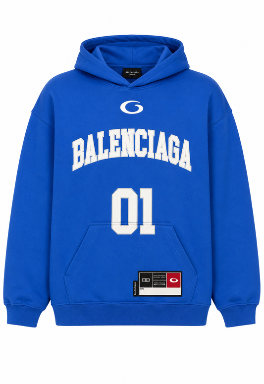 Balenciaga Sweater with Dior Oblique Inserts Blau