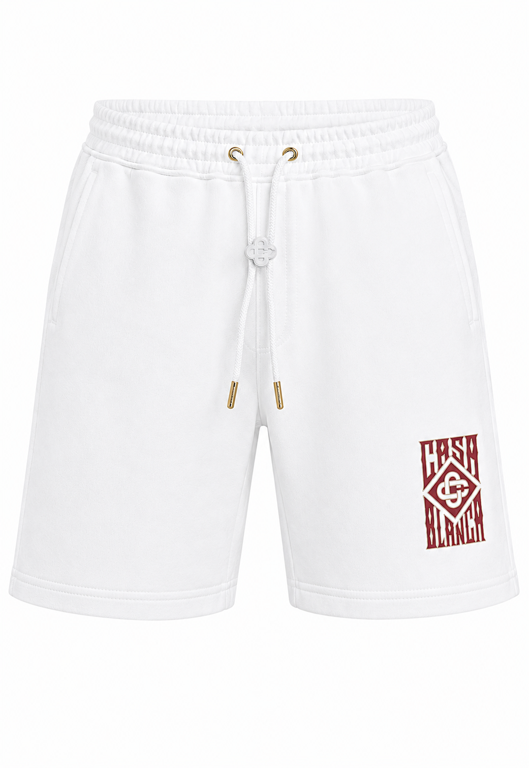 Casablanca Gothic Logo Herren Kurzer Trainingsanzug Weiß
