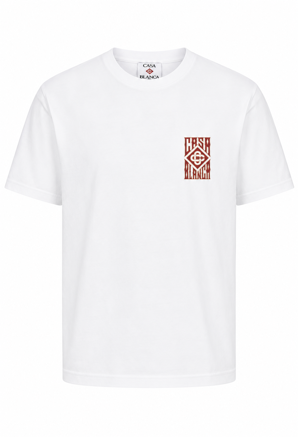 Casablanca Gothic Logo Herren Kurzer Trainingsanzug Weiß