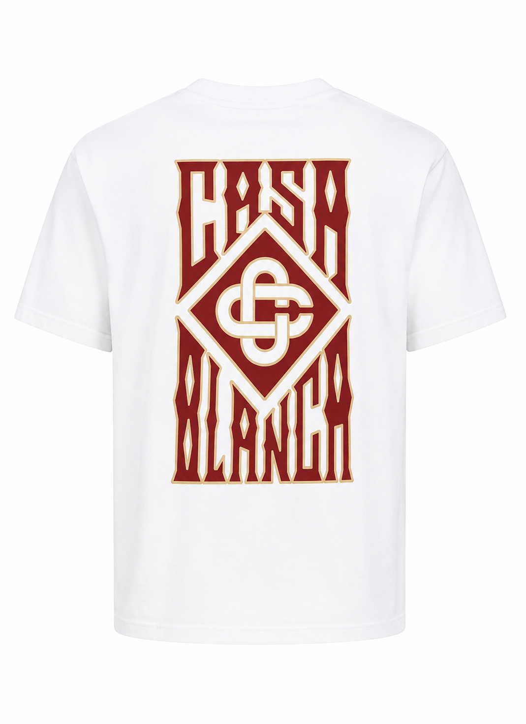 Casablanca Gothic Logo Herren Kurzer Trainingsanzug Weiß
