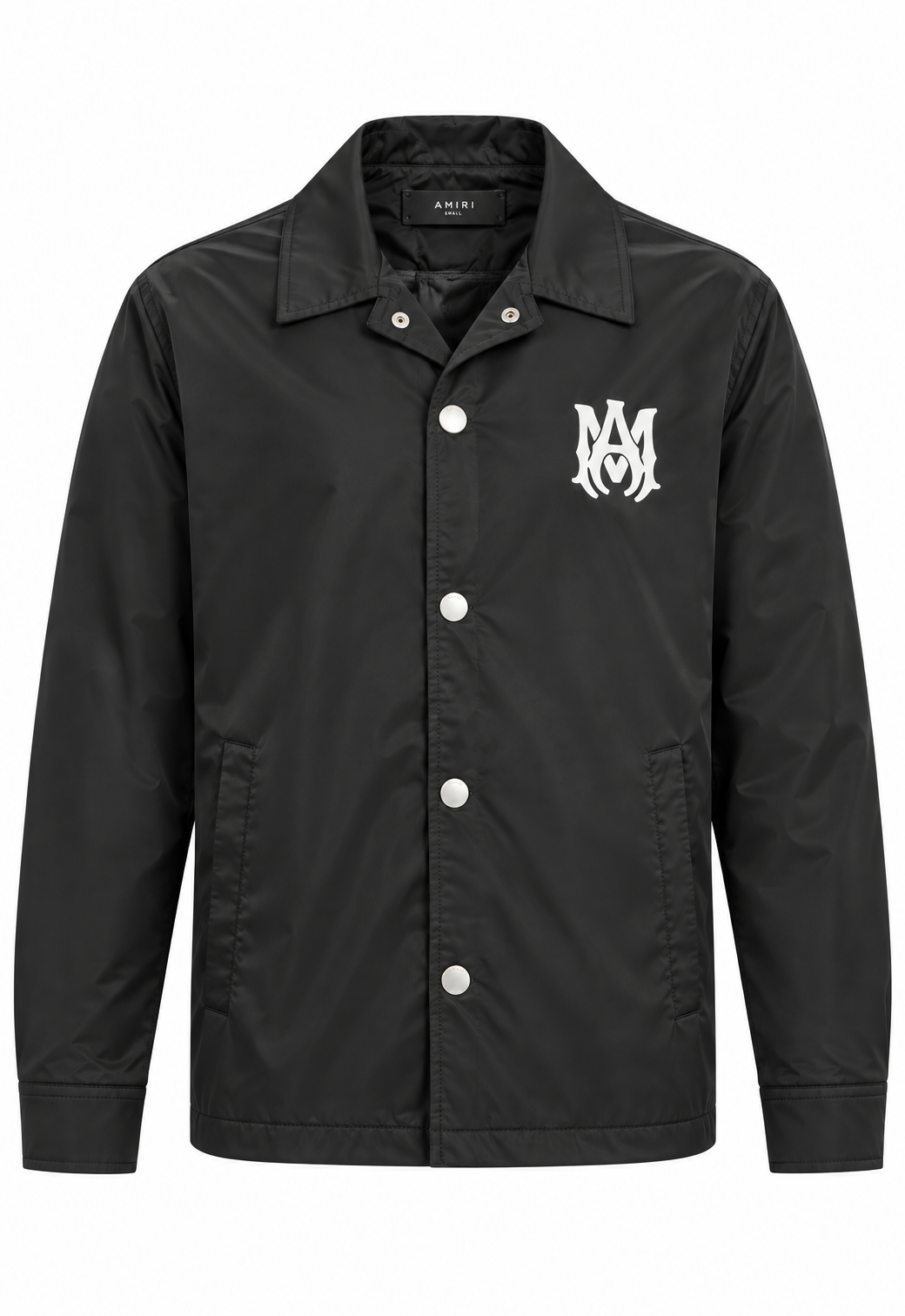 Amiri Herren MA Jacke Mit Logo Schwarz Nylon