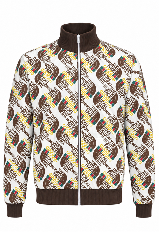 The North Face X Gucci Herren Trainingsanzug Braun-Weiß