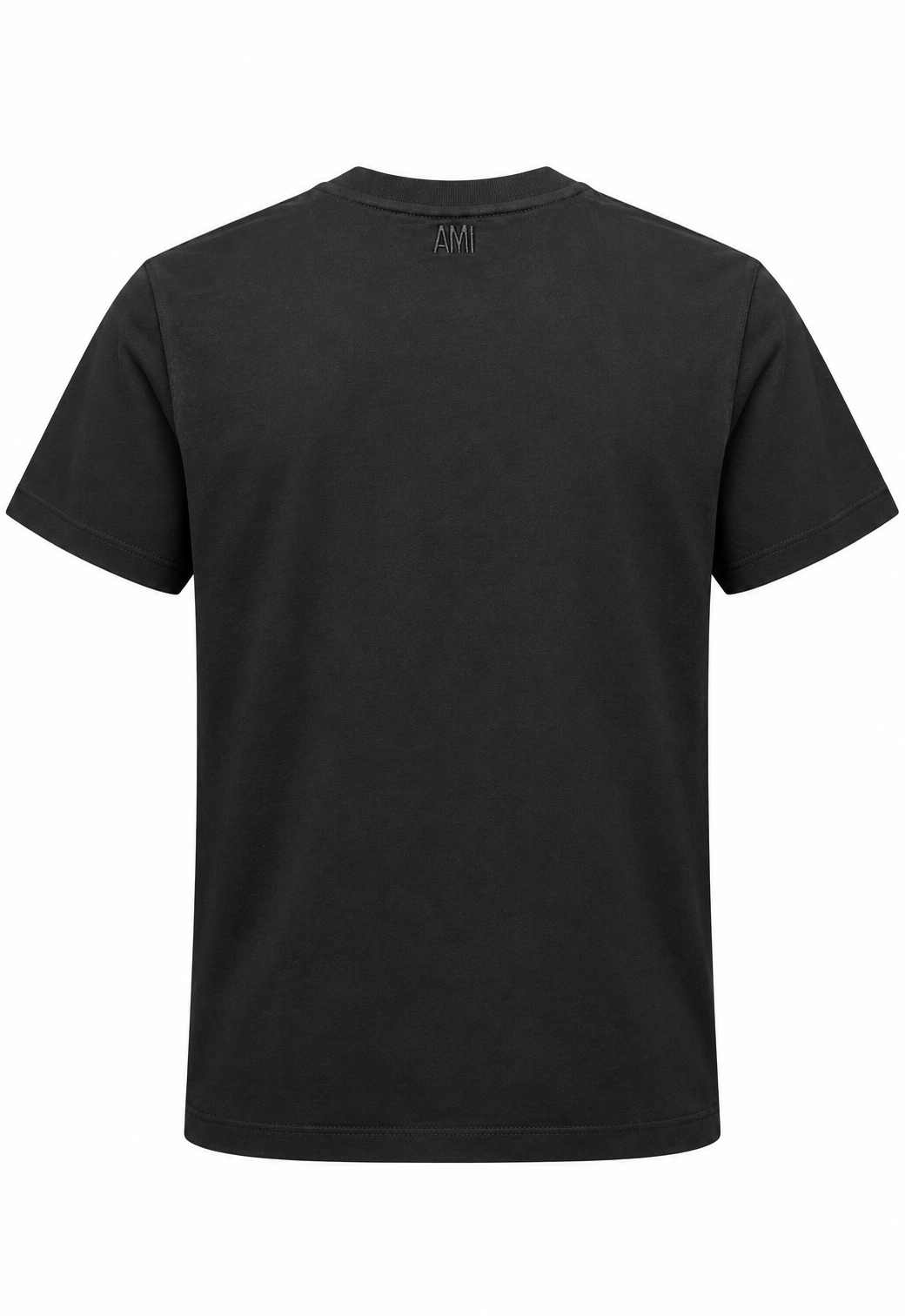 Ami Paris Herren T-Shirt mit Stickerei Schwarz