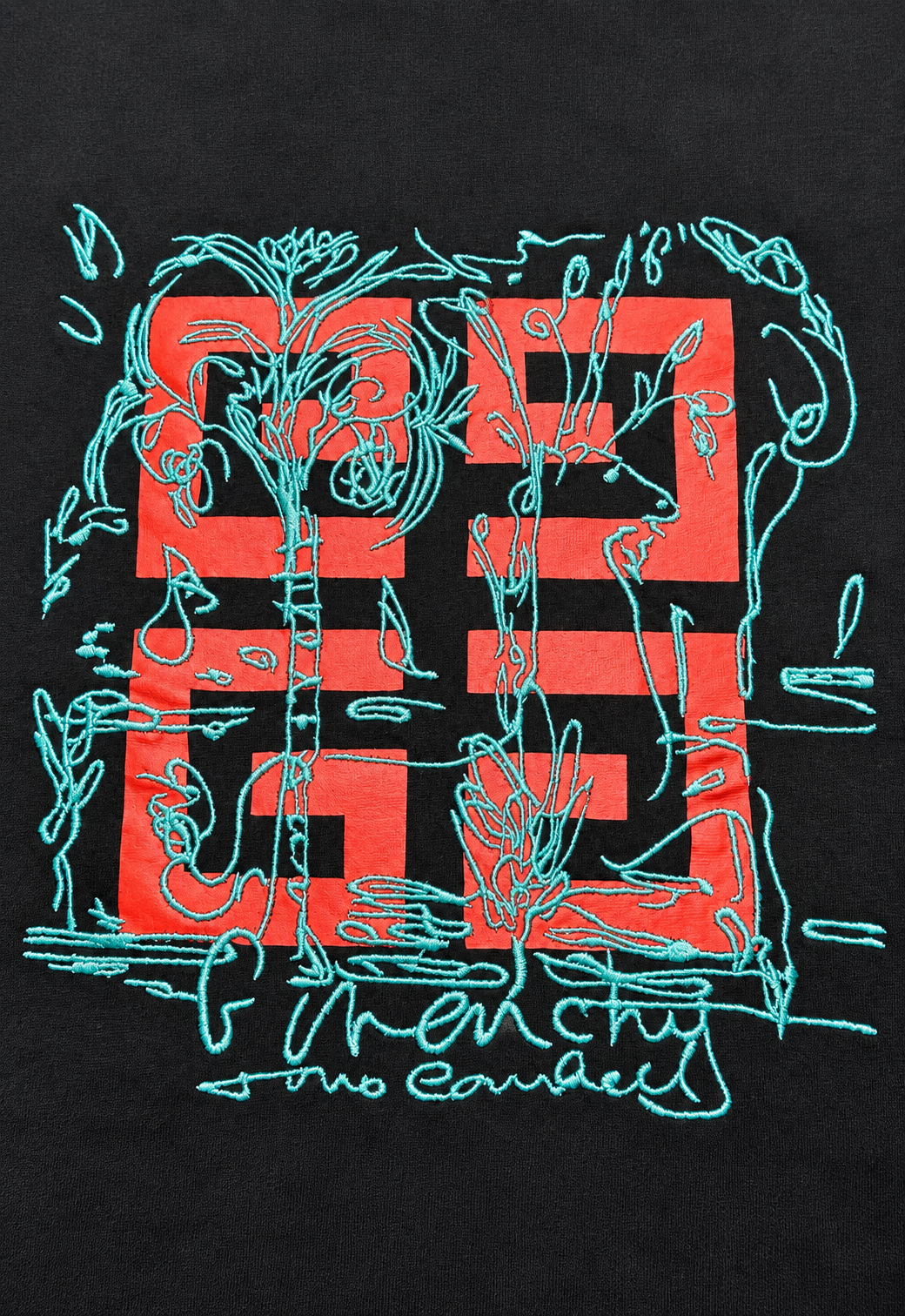 Givenchy Herren T-Shirt Schwarz "4G T-Shirt in Cotton"