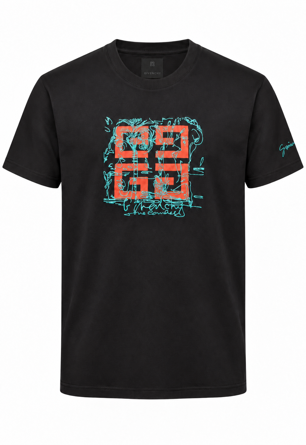 Givenchy Herren T-Shirt Schwarz "4G T-Shirt in Cotton"