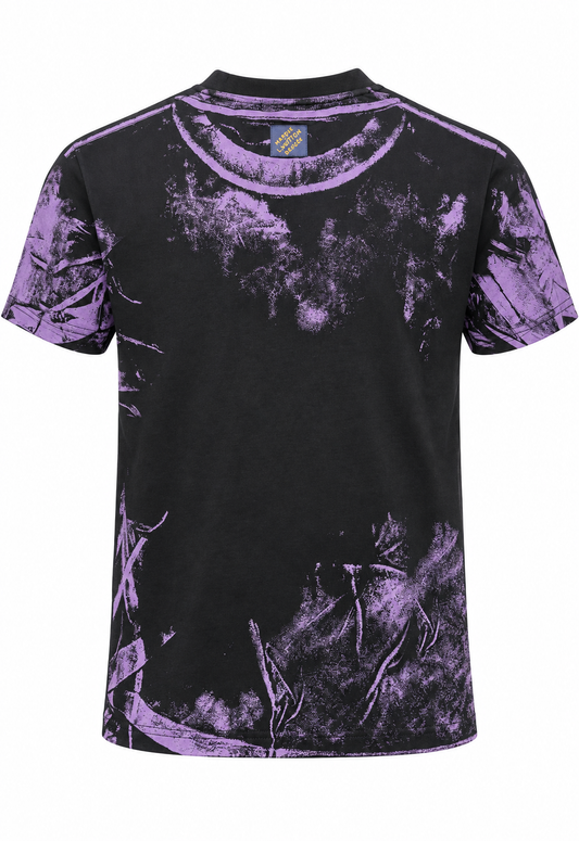 Louis Vuitton Herren T-Shirt Schwarz "Overprinted Vuitton T-Shirt"