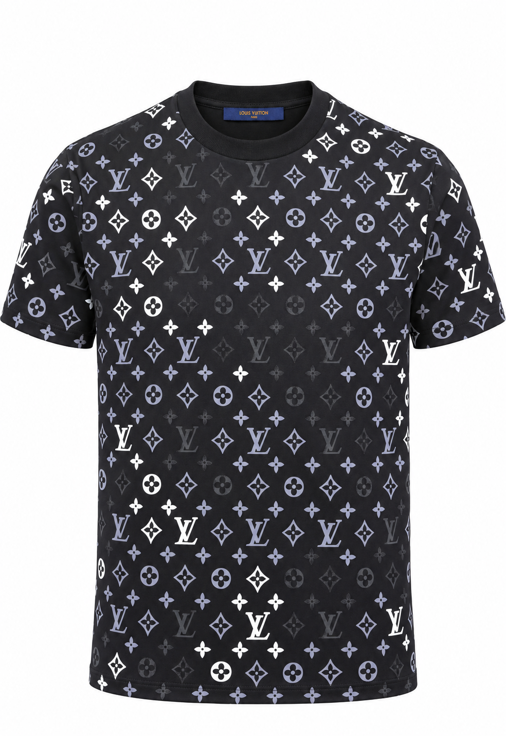 Louis Vuitton Herren T-Shirt Schwarz "Gradient Signature"