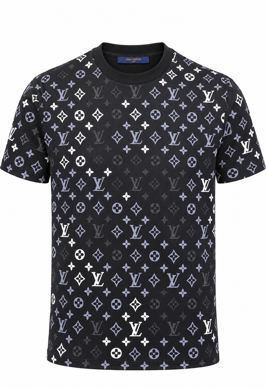 Louis Vuitton Herren T-Shirt Schwarz "Gradient Signature"