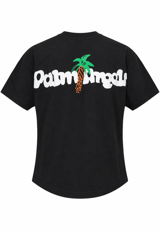 Palm Angels Herren Oversized T-Shirt Schwarz