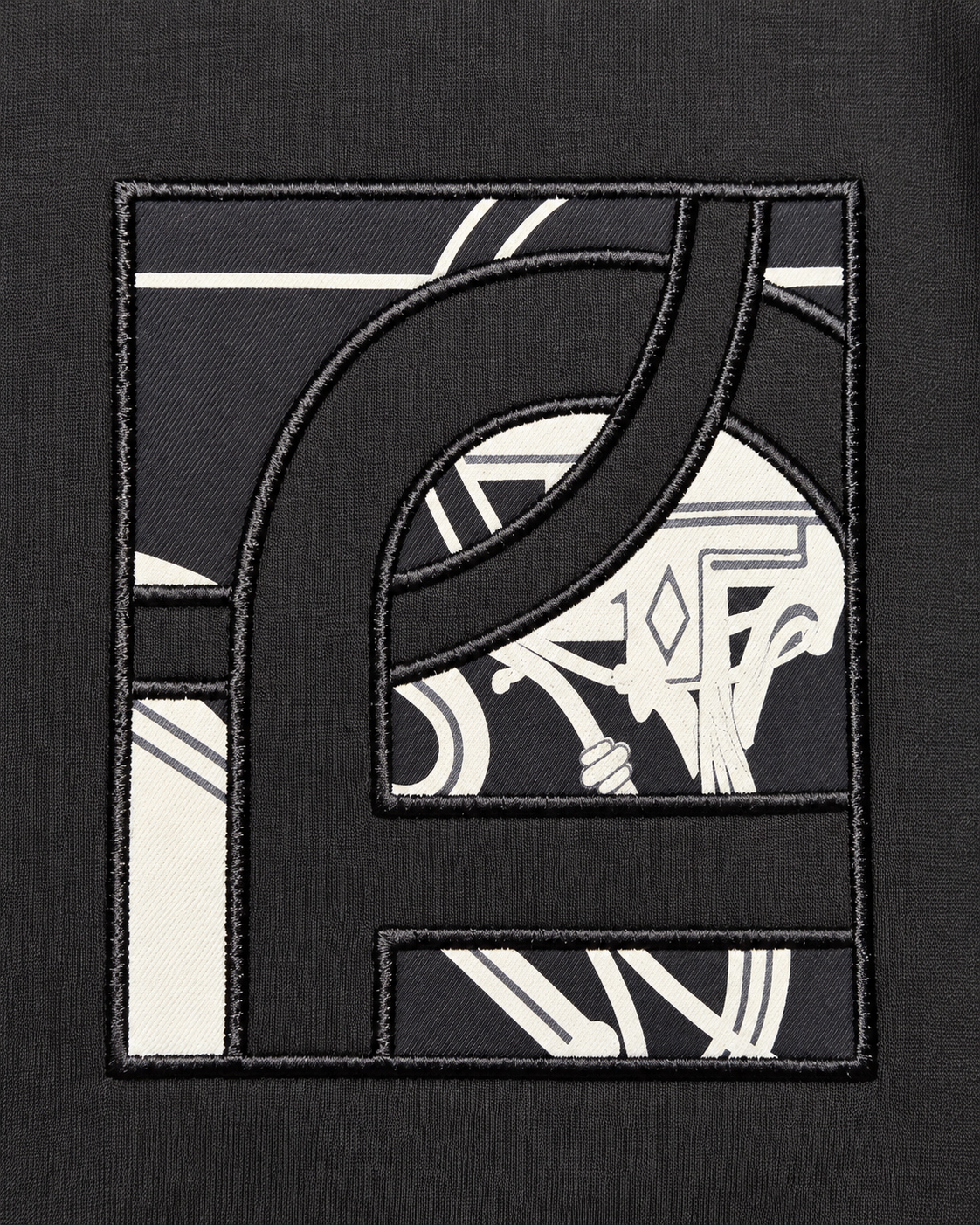 Hermès Herren Sweatshirt Schwarz "Ex-Libris"