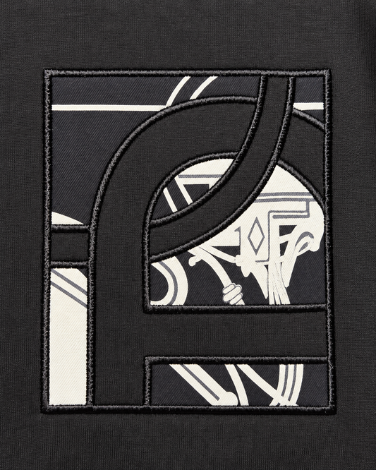 Hermès Herren Sweatshirt Schwarz "Ex-Libris"