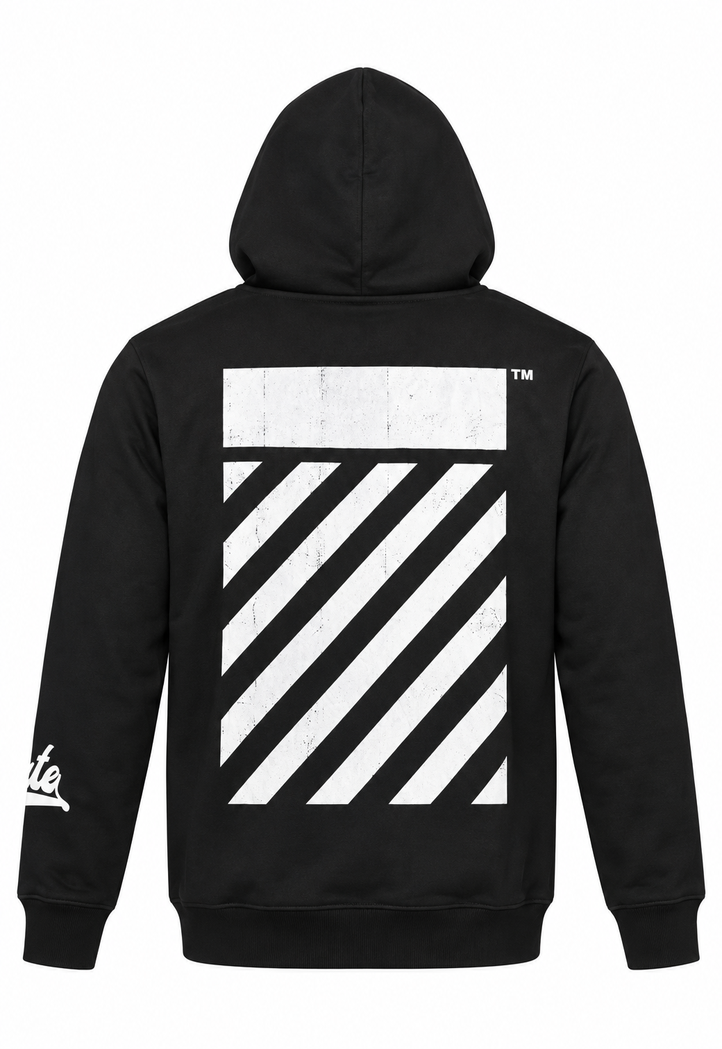 Off-White Herren Hoodie Schwarz "Big Off Diagonal Skate Hoodie"