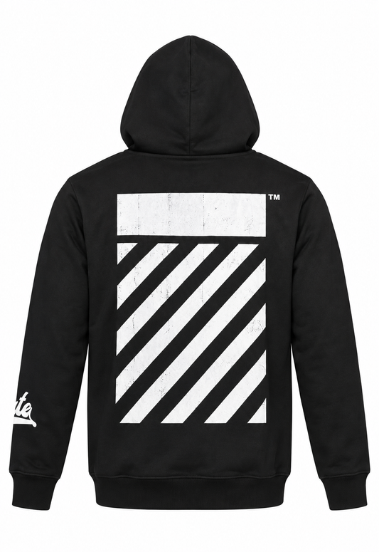 Off-White Herren Hoodie Schwarz "Big Off Diagonal Skate Hoodie"