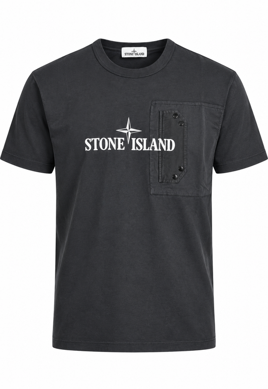Stone Island  Herren T-Shirt Schwarz