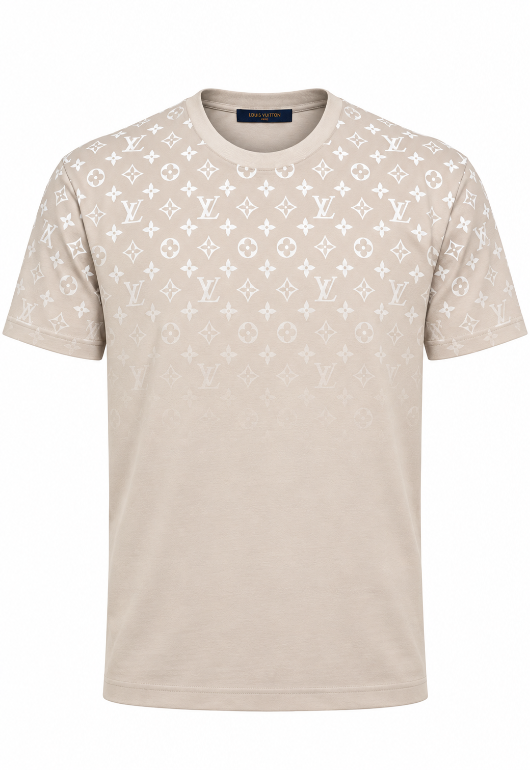 Louis Vuitton Herren T-Shirt Beige "Gradient Cotton T-Shirt"