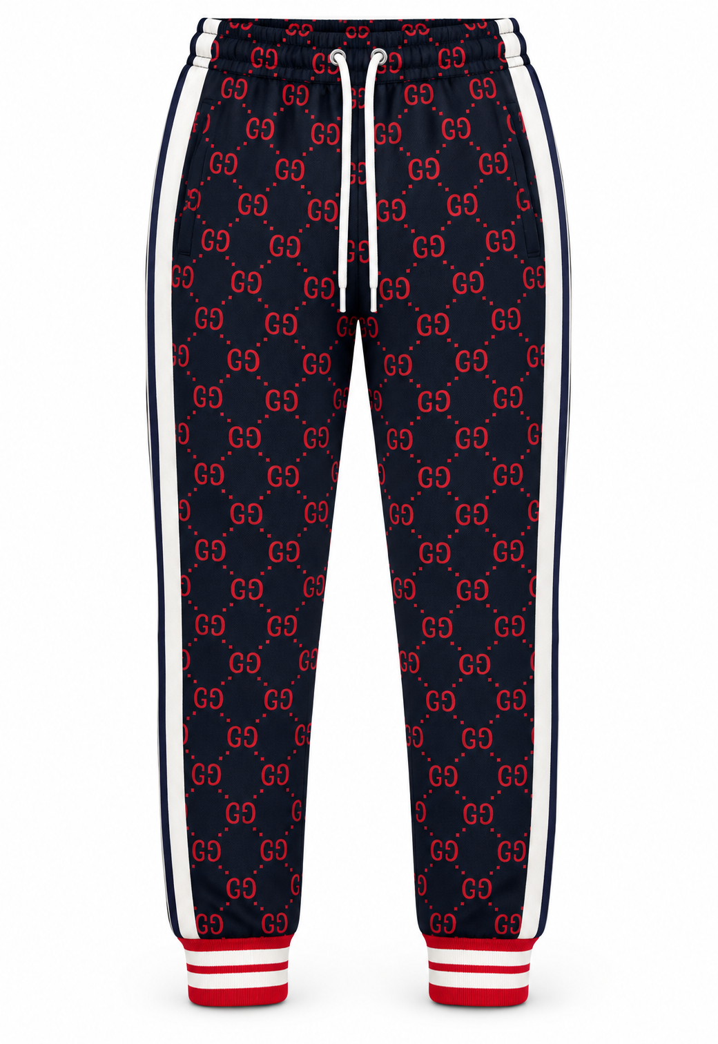 Gucci Herren Hose "GG Monogram Jacquard Track Pants"