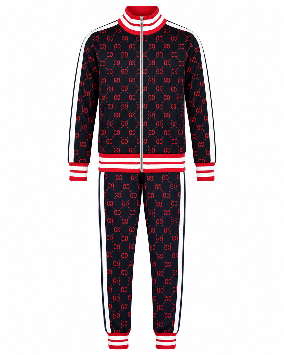 Gucci Herren Trainingsanzug "GG Monogram Jacquard Track Pants & Jacket"