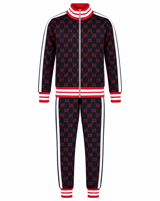 Gucci Herren Trainingsanzug "GG Monogram Jacquard Track Pants & Jacket"