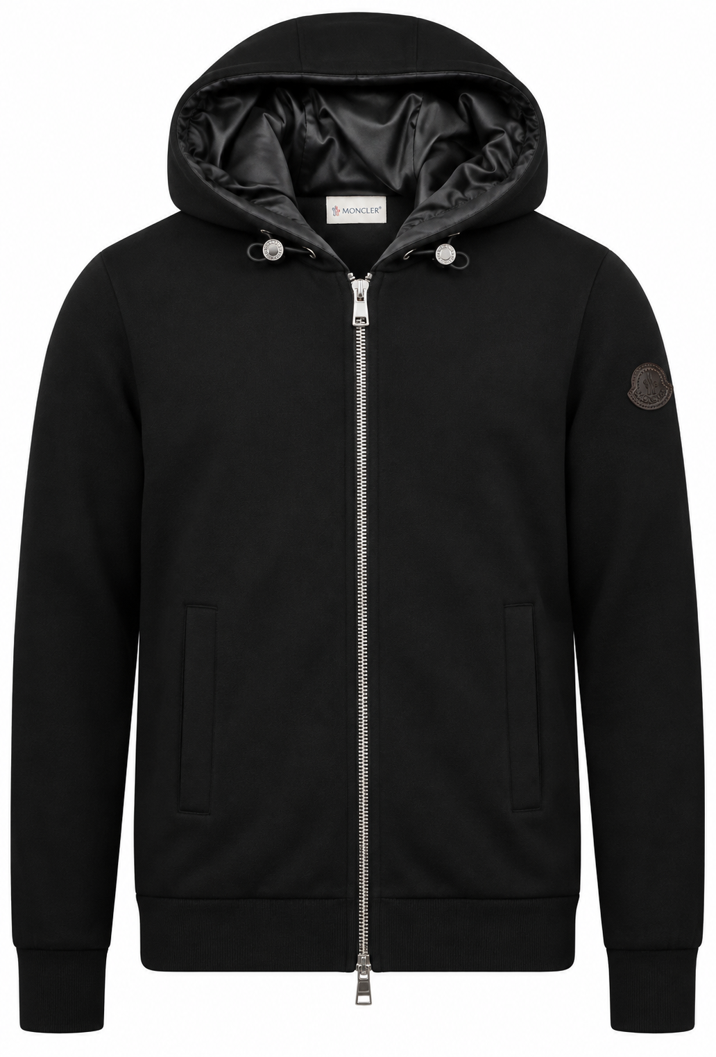 Moncler Herren Zip-Hoodie Schwarz