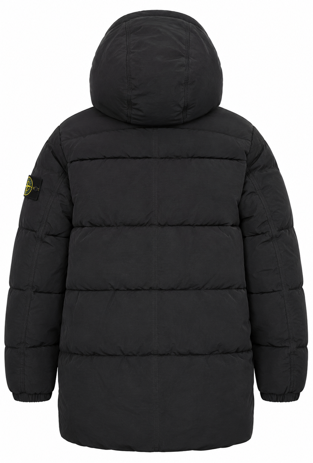 Stone Island Herren Kapuzen-Daunenparka Schwarz