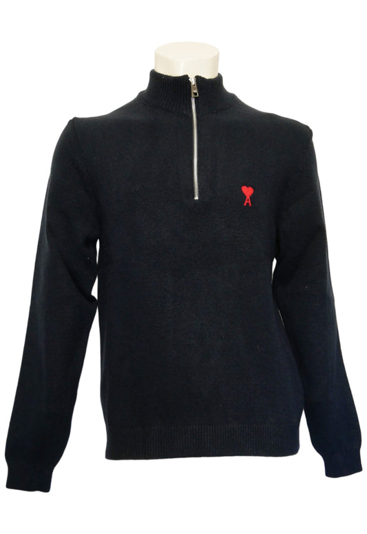 Ami Herren Strickpullover Dunkelblau